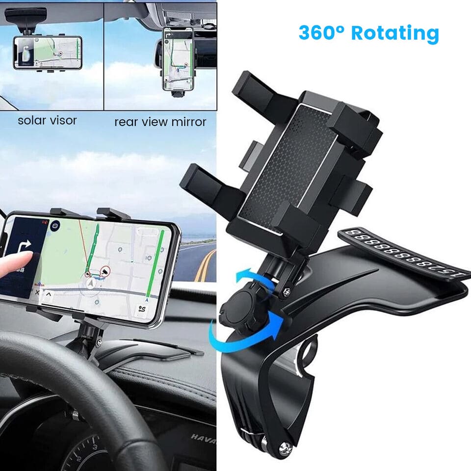 Dashboard Mobile Holder, Universal Phone Suction Bracket, 360 Adjustable Rotating Mount Holder, Multipurpose Cell Phone Stand, 360 Degree Rotating GPS Navigation Bracket, Car Dashboard Rear View Mirror with 360° Spring Clip Dashboard Mobile Holder, Universal Phone Suction Bracket, 360 Adjustable Rotating Mount Holder, Multipurpose Cell Phone Stand, 360 Degree Rotating GPS Navigation Bracket, Car Dashboard Rear View Mirror with 360° Spring Clip